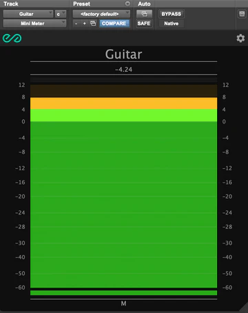 Evergreen Audio Design Group「Mini Meter」CPU負荷を気にせず複数トラックに対応!“軽量・高精度・多機能”の三拍子揃った、DAWが重くならない音量メーター|DTMプラグインセール
