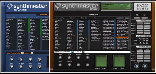 KV331 Audio「SynthMaster Player」音作りが苦手でも大丈夫!シンセ初心者でも、2000プリセットで“今すぐ使える”プロ級サウンドが手に入る、プリセット特化の軽量高音質シンセ|DTMプラグインセール