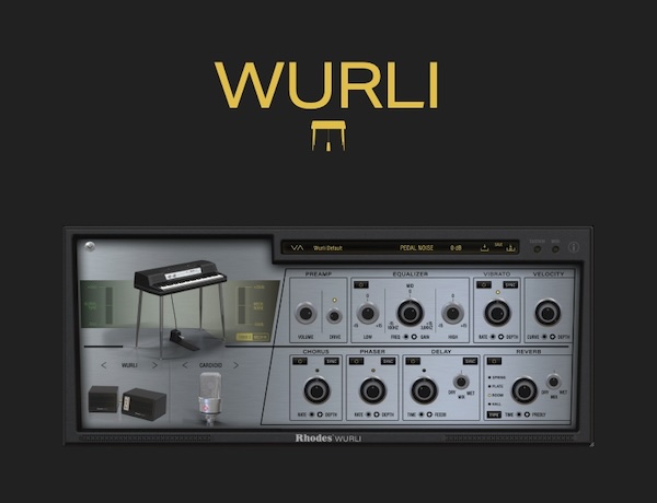 Rhodes「Rhodes Wurli」伝説のリード式エレピが遂に完全復活!あらゆる時代のヴィンテージモデルの個性を自在にダイヤルイン可能な、明るく・クリアで・独特な感情の深みを持つ64鍵リードピアノ音源|DTMプラグインセール