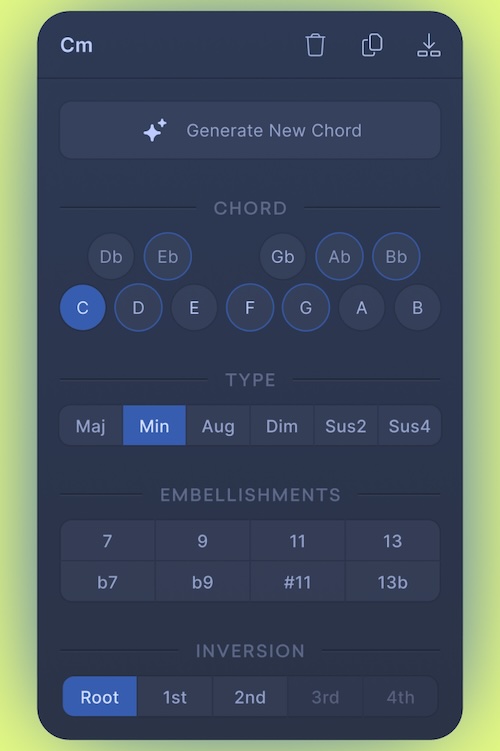 「LANDR Composer」音楽理論不要でプロ級コード進行を生成!あなたの音楽スタイルに合わせて、AIがコード進行、メロディ、ベースライン、アルペジオを自動生成する作曲支援ツール|DTMプラグインセール
