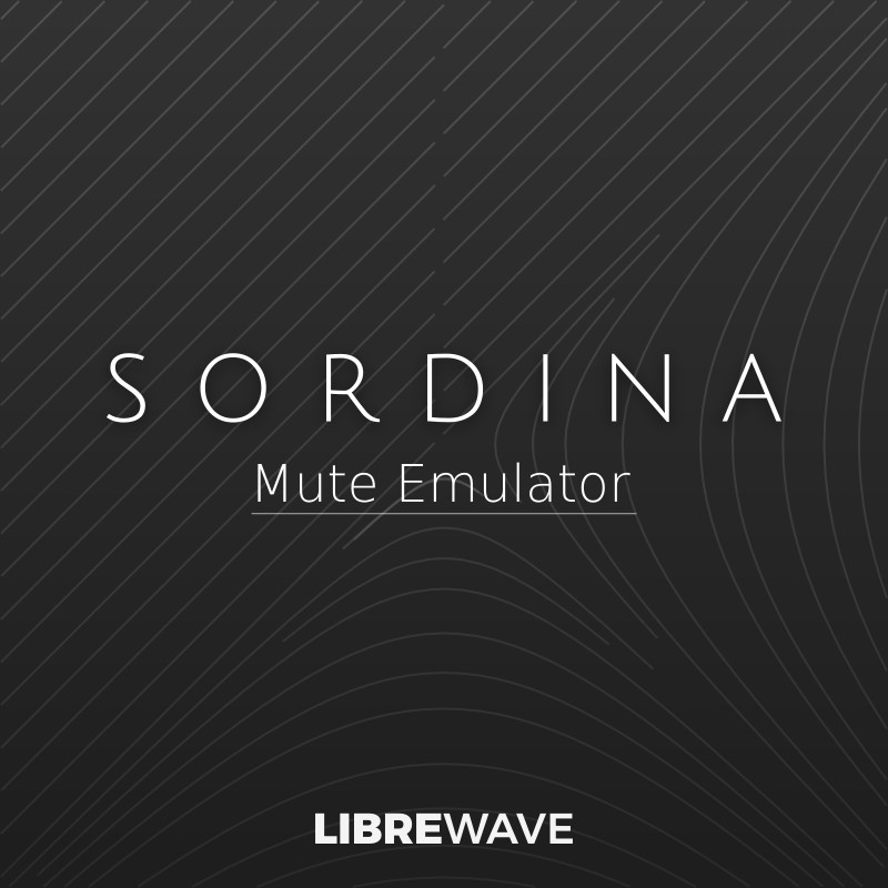 Libre Wave「Sordina – A Muted Instrument Emulator」ブラス音源に息を吹き込む“隠し味”!既存のブラスやストリングス音源に、まるで本物のような多彩なミュート奏法を追加できる最強エフェクト|DTMプラグインセール