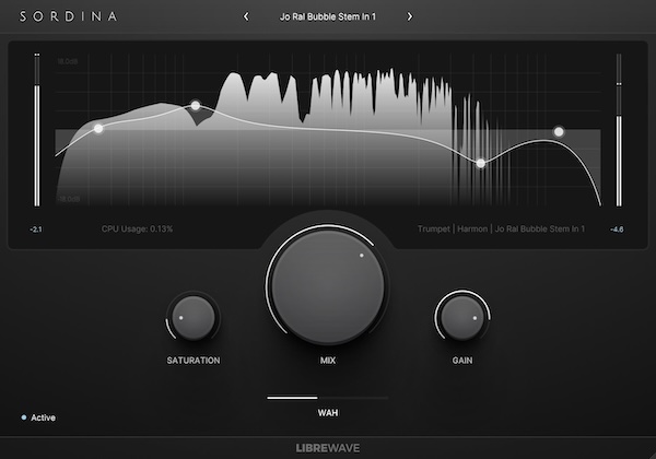 Libre Wave「Sordina – A Muted Instrument Emulator」ブラス音源に息を吹き込む“隠し味”!既存のブラスやストリングス音源に、まるで本物のような多彩なミュート奏法を追加できる最強エフェクト|DTMプラグインセール