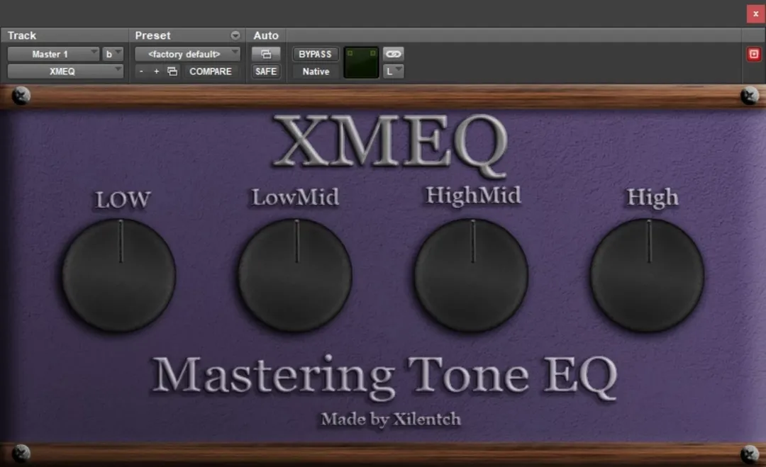 Xilentech「XMEQ Mastering Tone EQ」高音は艶やかに、中音はパンチを効かせ、低音はどっしりと!アナログらしい温かさとヴィンテージライクなフィルター設計、そしてリアルタイムで軽快に動くプロ仕様イコライザー|DTMプラグインセール
