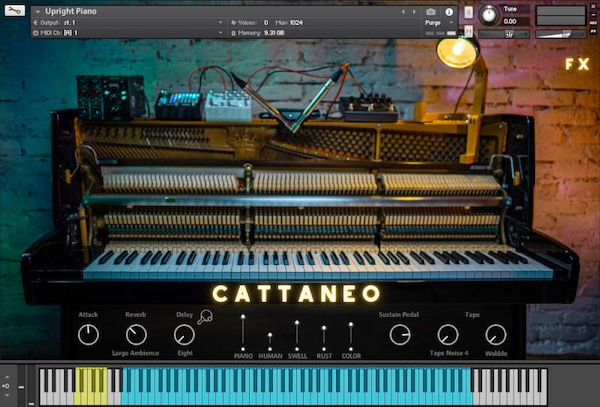Have Audio「Cattaneo Pianos Bundle」リアルなペダルノイズ、温もりあるアップライト、幻想的なエレピ、そしてローファイなカセット音源まで!5レイヤー構成、リアルなノイズ、高品質エフェクトで人間の温度をそのまま音にした感情を奏でるためのピアノ音源|DTMプラグインセール