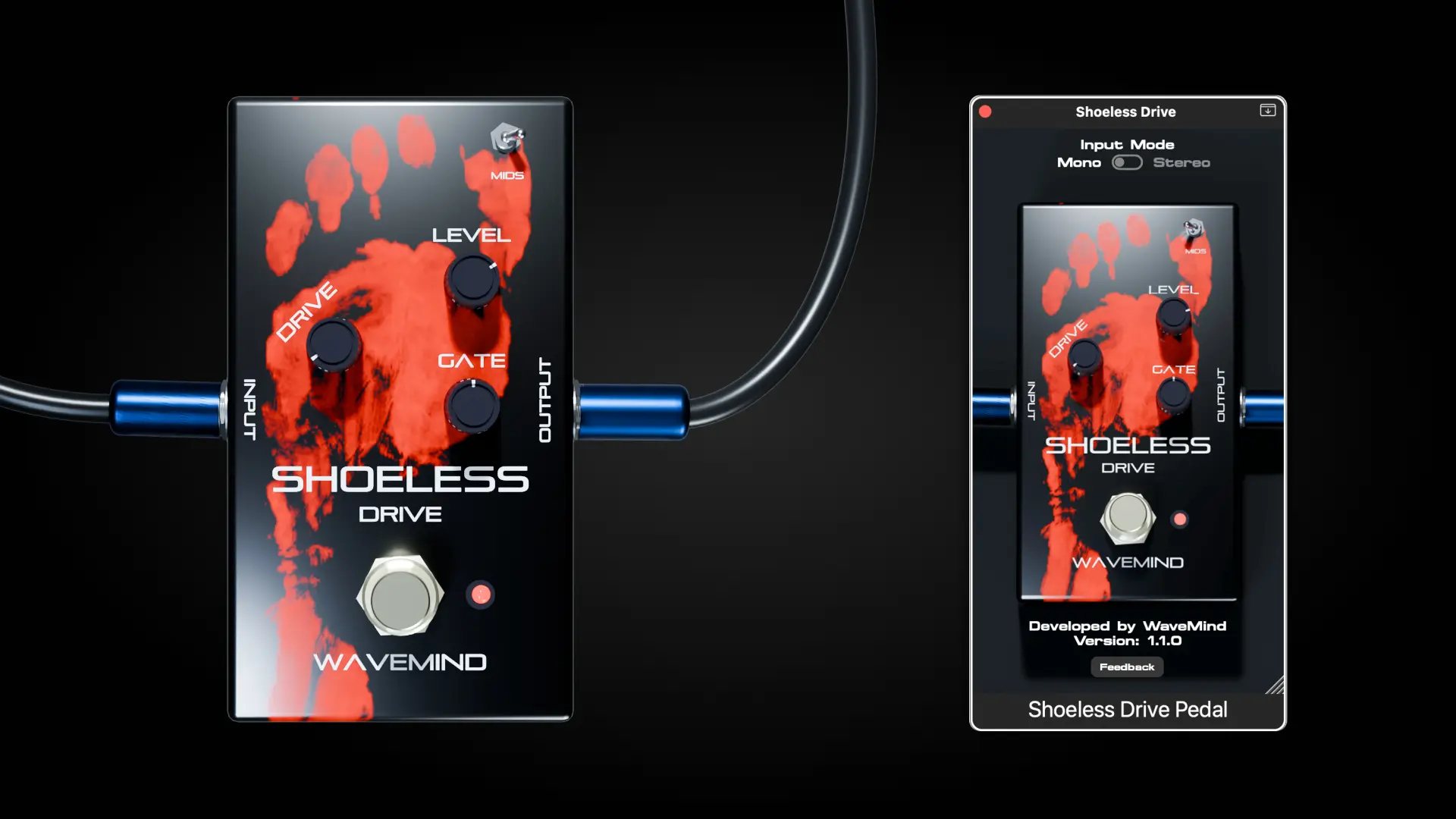 WaveMind「Shoeless Drive」メタルからブルースまで、好みの歪みを自在に生み出す!EQ・倍音・ゲートまで自在に操れる、無料とは思えない完成度のギター用オーバードライブ|DTMプラグインセール