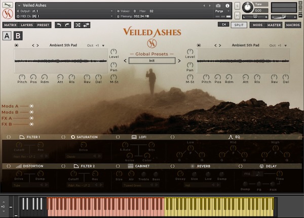 Observant Sounds「Veiled Ashes」"音が動き出す"感覚を味わえる!200種のプリセットと180の多国籍サンプルが生み出す“次世代モジュレーション音源|DTMプラグインセール