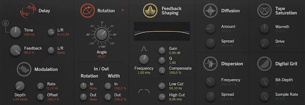 UVI「Dual Delay X」クリーン・ディレイからハイ・キャラクター・エフェクトまで自在に創造!クリーン・クラシック・ピンポンからデジタル・ローファイ・ラッシュ・アナログ・ウォームスまで、驚くほど広範囲な高品質・革新的サウンドを明確・直感的インターフェースで操る、パワフルかつ使用感抜群の空間系ディレイ・プラグイン|DTMプラグインセール