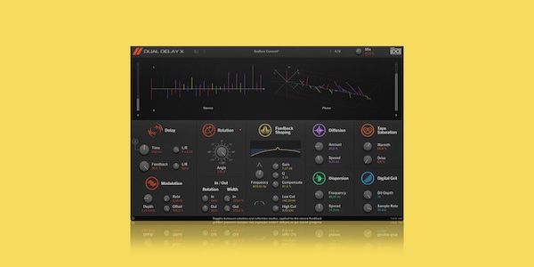 UVI「Dual Delay X」クリーン・ディレイからハイ・キャラクター・エフェクトまで自在に創造!クリーン・クラシック・ピンポンからデジタル・ローファイ・ラッシュ・アナログ・ウォームスまで、驚くほど広範囲な高品質・革新的サウンドを明確・直感的インターフェースで操る、パワフルかつ使用感抜群の空間系ディレイ・プラグイン|DTMプラグインセール