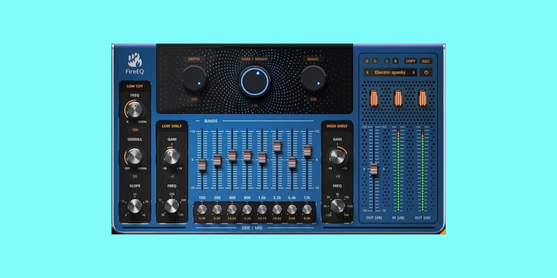 United Plugins「FireEQ」ミキシングとマスタリングの境界を消すハイブリッドEQ!楽曲全体のムード調整からピンポイント帯域修正まで、あらゆる音響処理ニーズに応える万能イコライザー|DTMプラグインセール