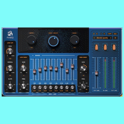 United Plugins「FireEQ」ミキシングとマスタリングの境界を消すハイブリッドEQ!楽曲全体のムード調整からピンポイント帯域修正まで、あらゆる音響処理ニーズに応える万能イコライザー|DTMプラグインセール