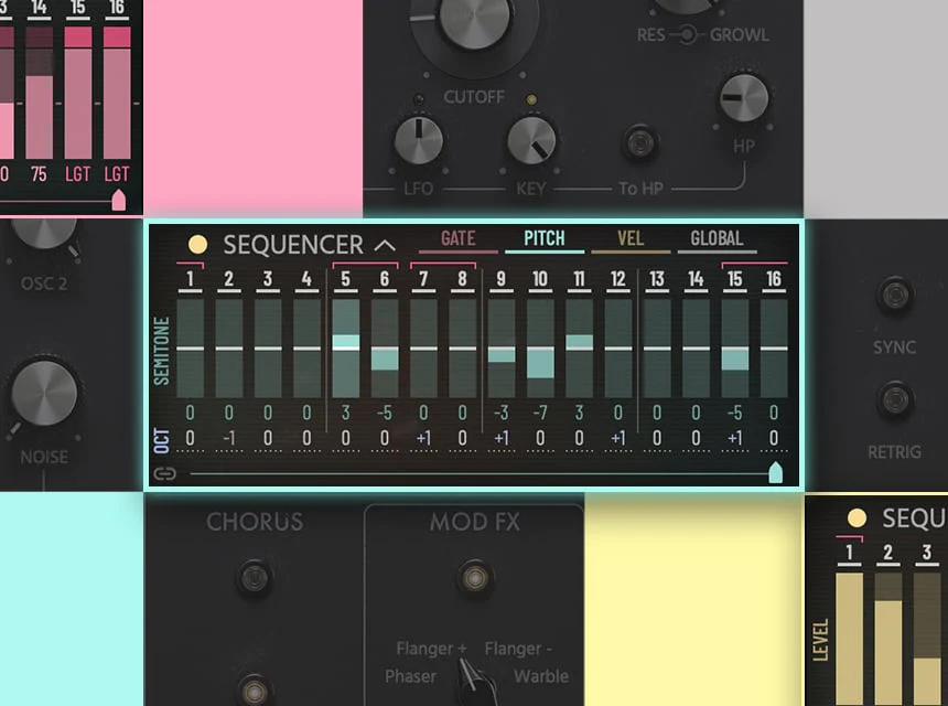 Universal Audio「Anthem Analog Synthesizer」8分音符リフから激烈アシッドベースライン・進化するジェネラティブサウンドスケープまで!レイヤーや複雑なプラグインチェーン不要で極太ベース・パンチ力抜群のリードサウンドを生成するアナログモデリングシンセ|DTMプラグインセール