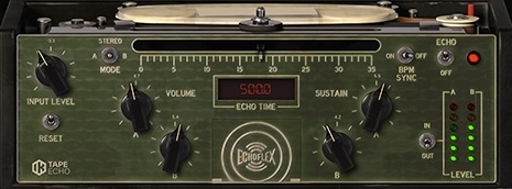 IK Multimedia「Tape Echo」アナログ機材の伝説Echoplex EP3の音が、現代のDAWで完全再現!ただのヴィンテージ風ディレイではない“音楽の表情”を変える一歩先の空間エフェクト|DTMプラグインセール