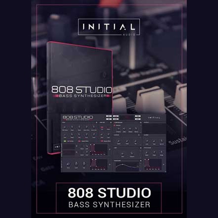 Initial Audio「808 Studio 2」TrapやDrillの制作が変わる!70種の高精細波形と200プリセットを搭載し、リアルタイム生成で重低音の質感を自由自在にコントロールできる次世代808ベース音源|DTMプラグインセール