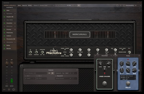 Mercuriall「Ampbox」ギタリストの音作りが変わる!高品質アンプ、ペダル、IR、空間系エフェクトまで網羅した驚きのオールインワン・ツール|DTMプラグインセール