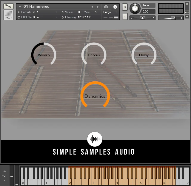 Simple Samples Audio「Hammered Dulcimer Collection」民族楽器のリアルな響きと多彩な表現力を自宅で!ハンマーダルシマーの美しい響きを誰でも簡単に取り入れられる音源|DTMプラグインセール
