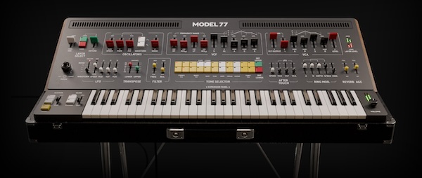 Softube「Model 77 Dual Layer Synth」80年代黄金期を彩った伝説的日本製シンセサイザー3機種を一つに集約!オリジナル・ファクトリー・プリセット完全収録し、直感的操作性を実現した万能シンセ|DTMプラグインセール