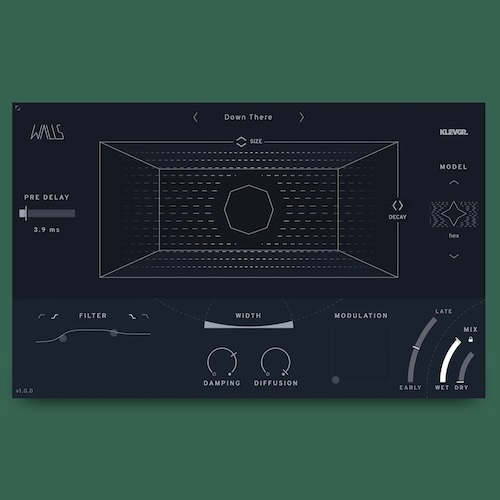 Klevgrand「Walls」音に居住空間を与える革新的アプローチ!装飾ではなく再定義を選ぶクリエイターのための、音を解体し伝統的リバーブの固定概念から解放されたユニーク&多様性溢れるアルゴリズミック・スペース・エフェクト|DTMプラグインセール