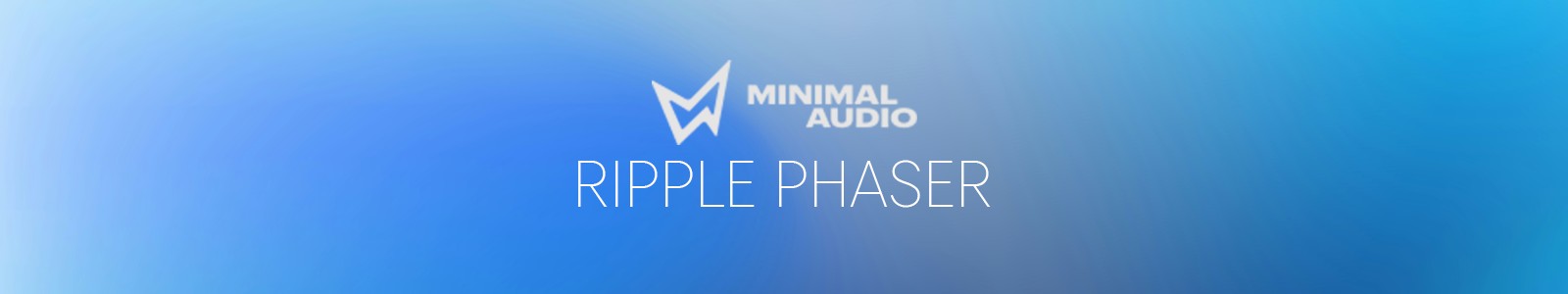 Minimal Audio「Ripple Phaser」7つのモードと24ノッチ、視覚的な操作性で、サウンドにまるで水のような流れと立体感を生み出す次世代フェイザー|DTMプラグインセール