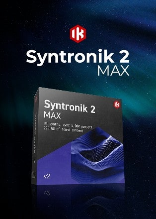 IK Multimedia「Syntronik 2 Max v2」伝説のビンテージシンセ55台分の音を、これ1本に完全再現!223GBを超える膨大な音源と71種類の高品質エフェクトを搭載した次世代ソフトシンセ|DTMプラグインセール