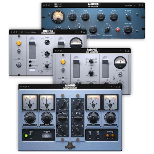 Audified「Boutique Studio Bundle」歴史ある名機を現代の制作環境で甦らせる!ヴィンテージEQ・コンプレッサー・サチュレーターを1つにまとめた、ボーカル・楽器・ミックス・マスタリング全てに対応する4つの高品質プラグイン|DTMプラグインセール