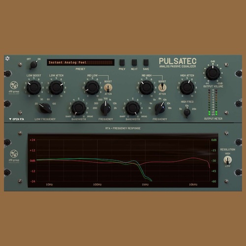 D16 Group「Pulsatec」クラシック・パッシブEQの音楽的温かみと深度を現代に蘇らせる!ヴィンテージ・アナログスタイル着色でミックスにリッチなキャラクターを注入する次世代イコライザー|DTMプラグインセール