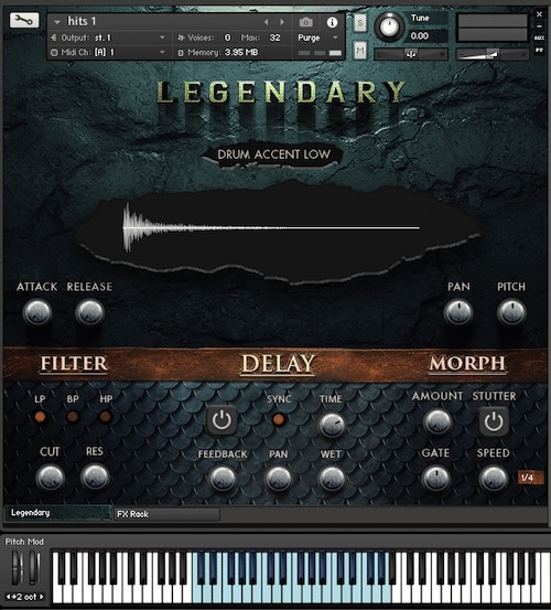 「Legendary (Kontakt & WAV)」ダークで不穏・迫力満点・近未来的なサウンドがこれ1つで思いのまま！映画・ゲーム・トレーラー・音楽制作に不可欠な450種類超の高品質シネマティックサウンドを収録｜DTMプラグインセール
