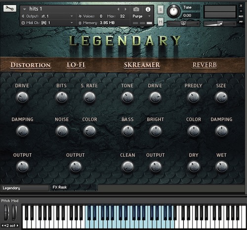 「Legendary (Kontakt & WAV)」ダークで不穏・迫力満点・近未来的なサウンドがこれ1つで思いのまま！映画・ゲーム・トレーラー・音楽制作に不可欠な450種類超の高品質シネマティックサウンドを収録｜DTMプラグインセール