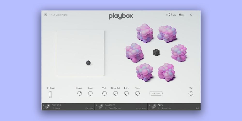 Native Instruments「Playbox」ビートメイカーからコンポーザーまで全対応!900以上のイマーシブサンプルを6つのクレバーキューブに収録し、ランダマイズ機能でライターズブロックから解放される究極のインスピレーション生成プラグイン|DTMプラグインセール