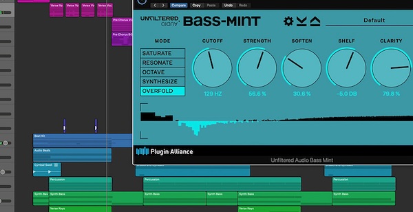 Plugin Alliance「Unfiltered Audio Bass-Mint」微細な低域補強から過激な周波数再構築まで対応!キックとベースの関係性を完璧に調整する、5モード搭載の次世代低域処理プラグイン|DTMプラグインセール