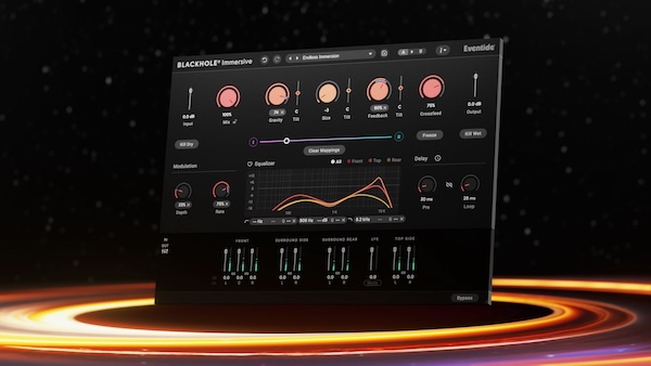 Eventide「Blackhole Immersive」音楽・ポスプロ・ゲームサウンドデザイン、全領域対応!デリケートなアンビエンスから巨大なディケイまで、空間全体を支配する次世代イマーシブリバーブ|DTMプラグインセール