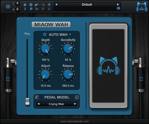 Blue Cat Audio「Blue Cat's Miaow Wah」フィルタートレモロ・ユニヴァイブ・フェイジング、一台で全てを網羅する革新ツール!29種類のクラシックモデル搭載、ワウペダルの概念を拡張した次世代モジュレーションプラグイン|DTMプラグインセール