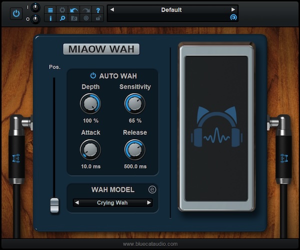 Blue Cat Audio「Blue Cat's Miaow Wah」フィルタートレモロ・ユニヴァイブ・フェイジング、一台で全てを網羅する革新ツール!29種類のクラシックモデル搭載、ワウペダルの概念を拡張した次世代モジュレーションプラグイン|DTMプラグインセール