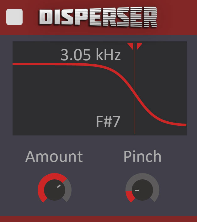 Kilohearts「Disperser」音量を保ったまま高エネルギー成分を時空拡散、シンセベースからドラムまで対応!位相回転で周波数スイープを創出、ゲインを変えずにトランジェントを時空間に拡散する革新的オールパスフィルター|DTMプラグインセール
