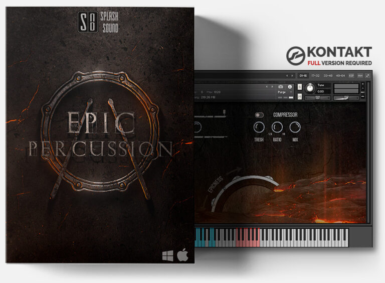 Eva Instruments「Epic Percussion 2」低音の厚み、緊張感、映像との一体感を実現!DTM初心者でも一発でプロの音に近づける究極のシネマティック打楽器音源|DTMプラグインセール