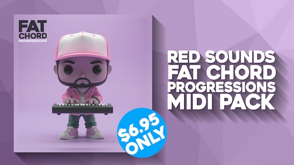 Red Sounds「Fat Chord Progressions MIDI Pack」理論がわからなくても、誰でも“プロ級”の響きが手に入る!R&BやLo-Fiの雰囲気を一瞬で再現できる、感情を揺さぶる“エモい”コードが40種揃ったMIDIパック|DTMプラグインセール