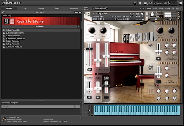 EVA Instruments「Gentle Keys」手を加えなくても完成する“そのまま使える音”、3マイク仕様・EQ・コンプレッサー・ノイズレイヤーまで揃った実用的なピアノ音源|DTMプラグインセール