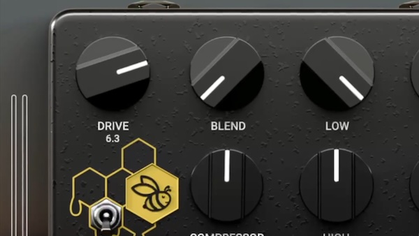 Canvas Audio「Honeycomb Bass OD」ベースの原音の芯を残したまま太く甘く歪ませる!コンプレッサー、EQ、キャビネットシミュレーション、ブレンド搭載の、DIでもライブでも即使える実戦派ベースオーバードライブ|DTMプラグインセール