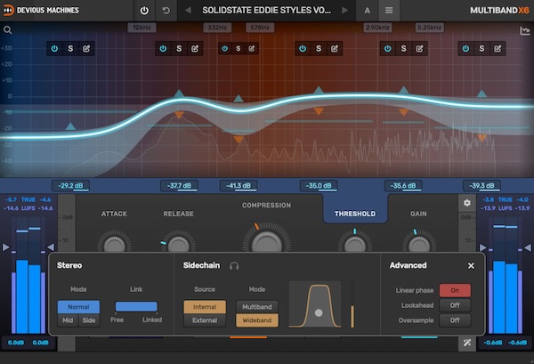 Devious Machines「Multiband X6」ラジオ仕様ボーカルから迫力ドラムまで、あらゆる音源を輝かせる英国製高品質コンプ!Smooth・Crunch・Punch搭載の次世代マルチバンドコンプレッサー