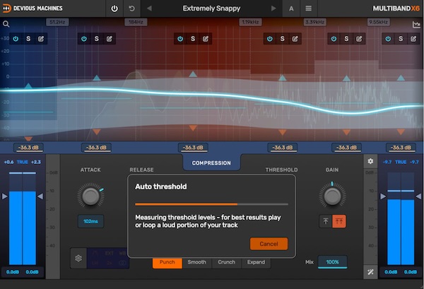 Devious Machines「Multiband X6」ラジオ仕様ボーカルから迫力ドラムまで、あらゆる音源を輝かせる英国製高品質コンプ!Smooth・Crunch・Punch搭載の次世代マルチバンドコンプレッサー