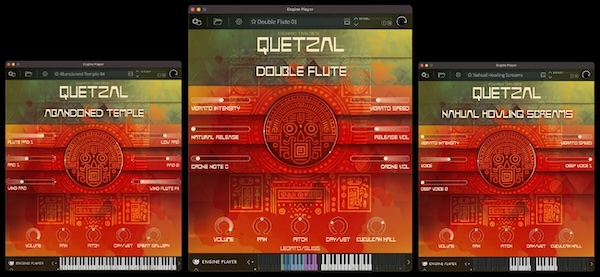 Engine Audio「Quetzal」風が語り、土が響き、精霊がささやく!フルートの息遣いから密林のざわめきまで表現できる、メソアメリカ文明の音世界を再現した民族楽器音源|DTMプラグインセール