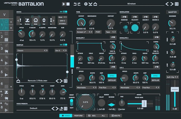 Plugin Alliance「Unfiltered Audio Battalion」サンプル加工からシンセ生成、ブレンド機能まで一台で完結!80年代クラシック音色から次元を超越したシンセサウンドまで、無限の可能性を秘めた次世代ビートメーカー|DTMプラグインセール