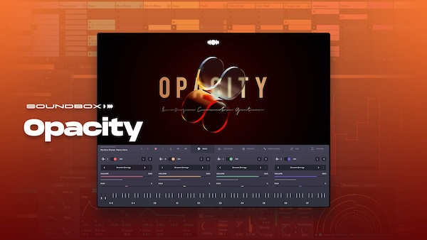 Audiomodern「Opacity: Soundbox Instrument」Justin HodgesとTerre Grandeが手がける映画音楽特化のプロフェッショナル6弦パフォーマンス集!14種類のスコアリングキットとミックス&マッチ機能で無限の音楽的可能性を実現する次世代シネマティック・ギター音源|DTMプラグインセール