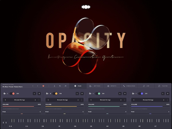 Audiomodern「Opacity: Soundbox Instrument」Justin HodgesとTerre Grandeが手がける映画音楽特化のプロフェッショナル6弦パフォーマンス集!14種類のスコアリングキットとミックス&マッチ機能で無限の音楽的可能性を実現する次世代シネマティック・ギター音源|DTMプラグインセール