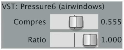 Airwindows「Pressure6」アタックを殺さず、音を前に押し出す革新性!音に自然な動きと弾力感を与えるグルー系コンプレッサー|DTMプラグインセール