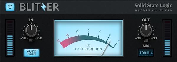 Solid State Logic「SSL Blitzer」1176とLA-2Aの魂を受け継ぐマルチキャラクター・コンプレッサー！10種類の圧縮カーブと独自の音色特性で、ソフトなサチュレーションから爆発的なブリックウォール・リミッティングまで自在に操る次世代プラグイン｜DTMプラグインセール