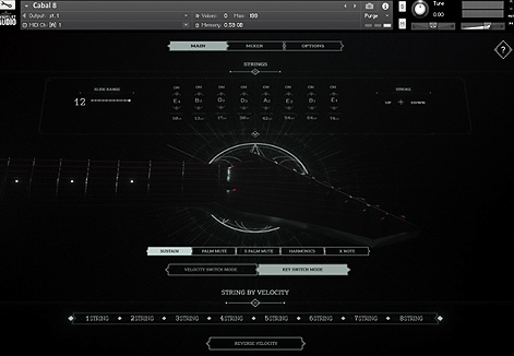 Wavelet Audio「Cabal 8: Elements Bundle」ギター録音不要・演奏スキル不要でここまでできる!Hi-Gain・Crunch・Cinematicの3タイプを収録した、8弦のリアルな存在感と迫力をそのまま再現するKontakt音源|DTMプラグインセール