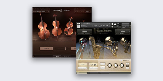 Native Instruments「Horns & Session Strings 2 Bundle」演奏スキル不要でここまで本格的!リアルな演奏表現と驚きの操作性を両立した、初心者からプロまで納得の万能オーケストラ音源セット|DTMプラグインセール