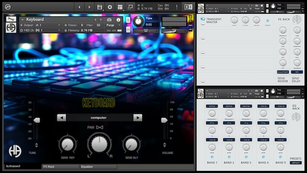 Harmonox Audio「KEYBOARD KONTAKT LIBRARY」タイピング音をリズムに変える!パソコンの打鍵音やクリック音をサンプル素材として自由に扱える高品質効果音ライブラリ|DTMプラグインセール
