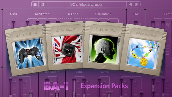 Baby Audio「90s Legacy」90年代エレクトロニック音楽の黄金時代を現代に蘇らせる!UKガラージ、レイヴ、ゲーム音楽風DnBなど、全355の音色を収録したBA-1専用のプリセットパック|DTMプラグインセール