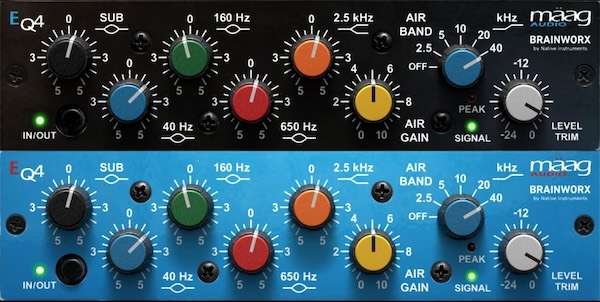 Plugin Alliance「Mäag Audio EQ4」黒いUIオプション追加でさらに使いやすく進化したPlugin Alliance人気No.1プラグイン!ワンクリックでバンド単位のバイパス可能なデテント・コントロールで作業効率も向上した、世界のトップボーカリスト御用達EQ|DTMプラグインセール